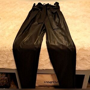 FAUX LEATHER PANTS